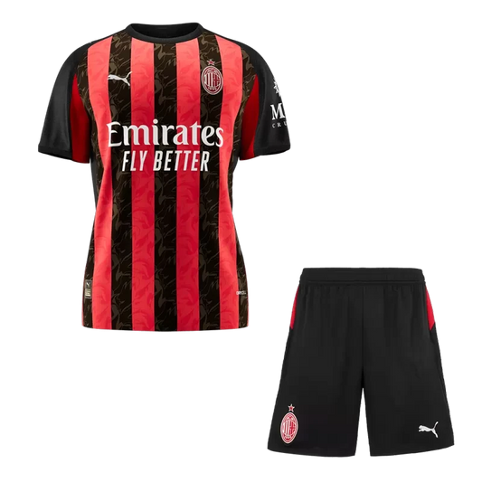 Zestaw domowy AC Milan Soccer Jersey (koszulka + spodenki) 2025/26 Top Koszulki Pilka Sklep