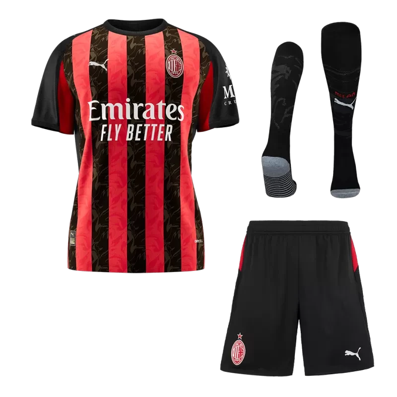 Zestaw domowy AC Milan (koszulka + spodenki + skarpetki) 2025/26 Top Koszulki Pilka Sklep