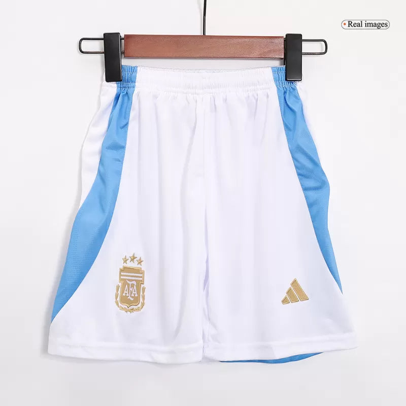 Argentina Domowe Dziecięce Koszulki Piłkarskie Zestaw Copa America 2024 Top Koszulki Pilka Sklep