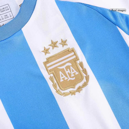 Argentina Domowe Dziecięce Koszulki Piłkarskie Zestaw Copa America 2024 Top Koszulki Pilka Sklep