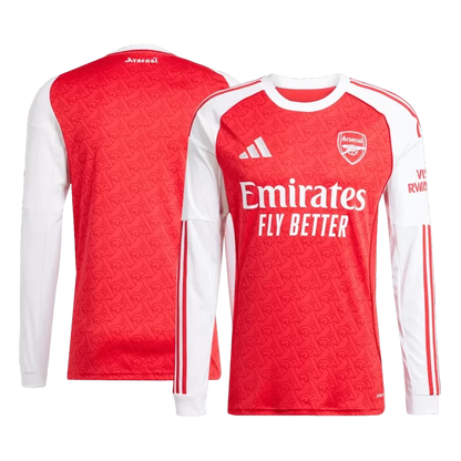 Arsenal Home Long Sleeve Soccer Jersey 2025/26 Top Koszulki Pilka Sklep