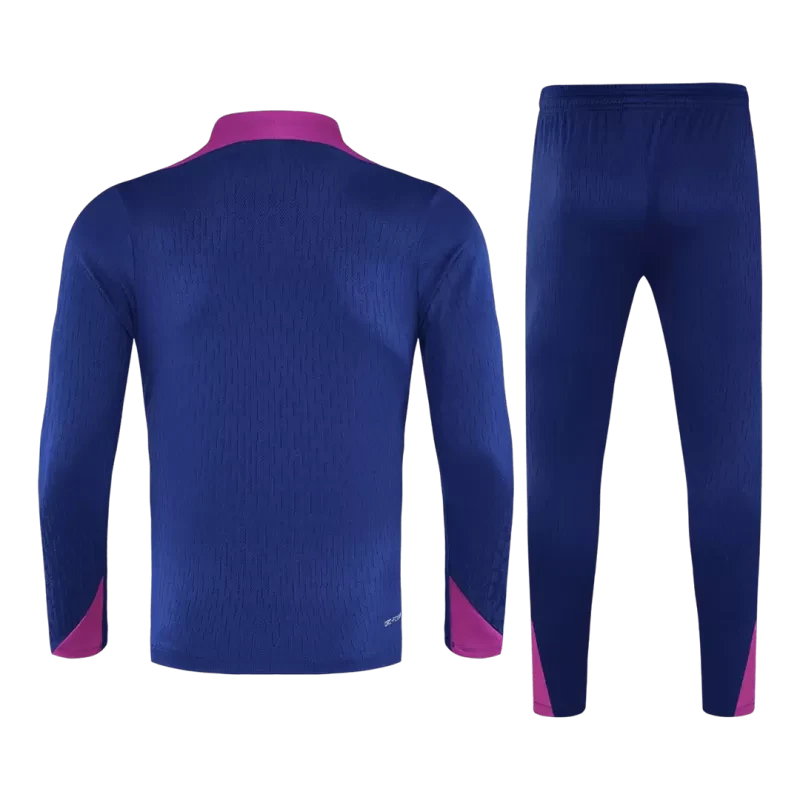 Barcelona 1/4 Zip Training Kit (Jacket + Pants) 2025/26 - Navy Top Koszulki Pilka Sklep