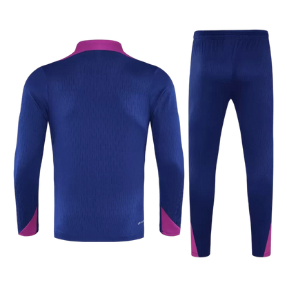 Barcelona 1/4 Zip Training Kit (Jacket + Pants) 2025/26 - Navy Top Koszulki Pilka Sklep