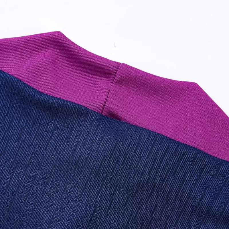 Barcelona 1/4 Zip Training Kit (Jacket + Pants) 2025/26 - Navy Top Koszulki Pilka Sklep