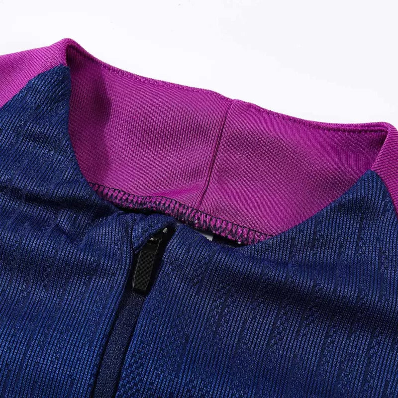 Barcelona 1/4 Zip Training Kit (Jacket + Pants) 2025/26 - Navy Top Koszulki Pilka Sklep