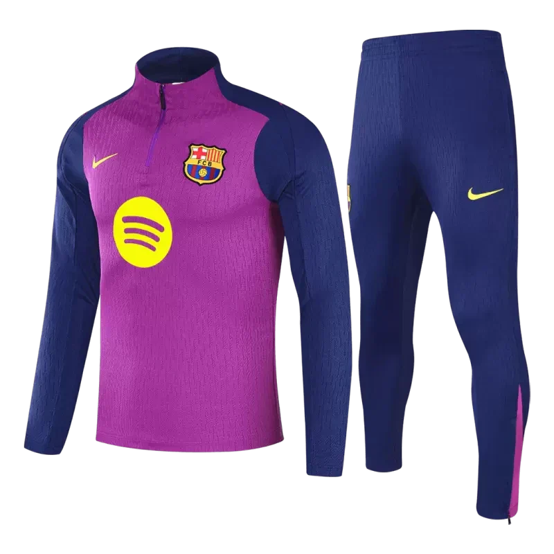 Barcelona 1/4 Zip Training Kit (Jacket + Pants) 2025/26 - Purple Top Koszulki Pilka Sklep