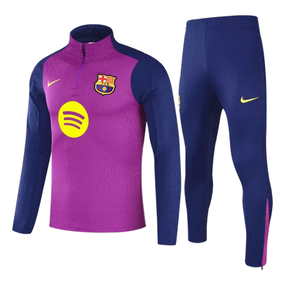 Barcelona 1/4 Zip Training Kit (Jacket + Pants) 2025/26 - Purple Top Koszulki Pilka Sklep