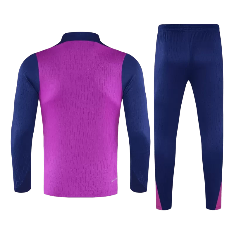 Barcelona 1/4 Zip Training Kit (Jacket + Pants) 2025/26 - Purple Top Koszulki Pilka Sklep