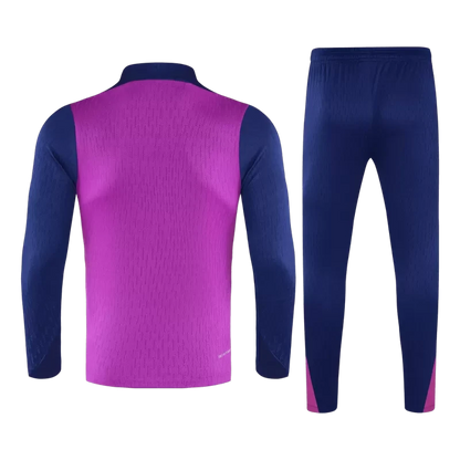 Barcelona 1/4 Zip Training Kit (Jacket + Pants) 2025/26 - Purple Top Koszulki Pilka Sklep