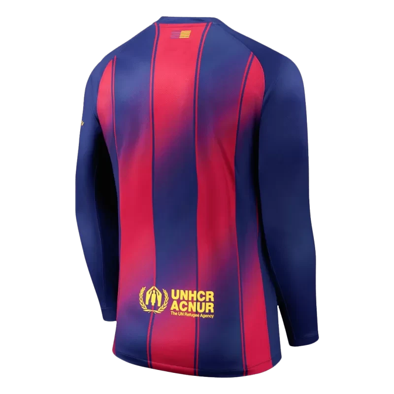 Barcelona Home Long Sleeve Soccer Jersey 2025/26 Top Koszulki Pilka Sklep