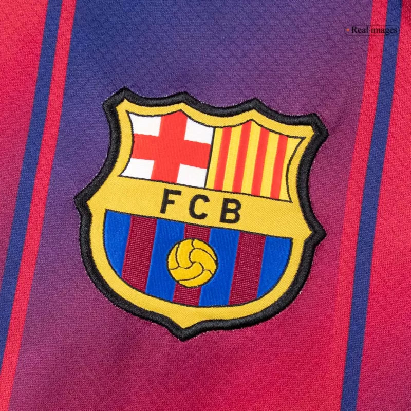 Barcelona Home Long Sleeve Soccer Jersey 2025/26 Top Koszulki Pilka Sklep