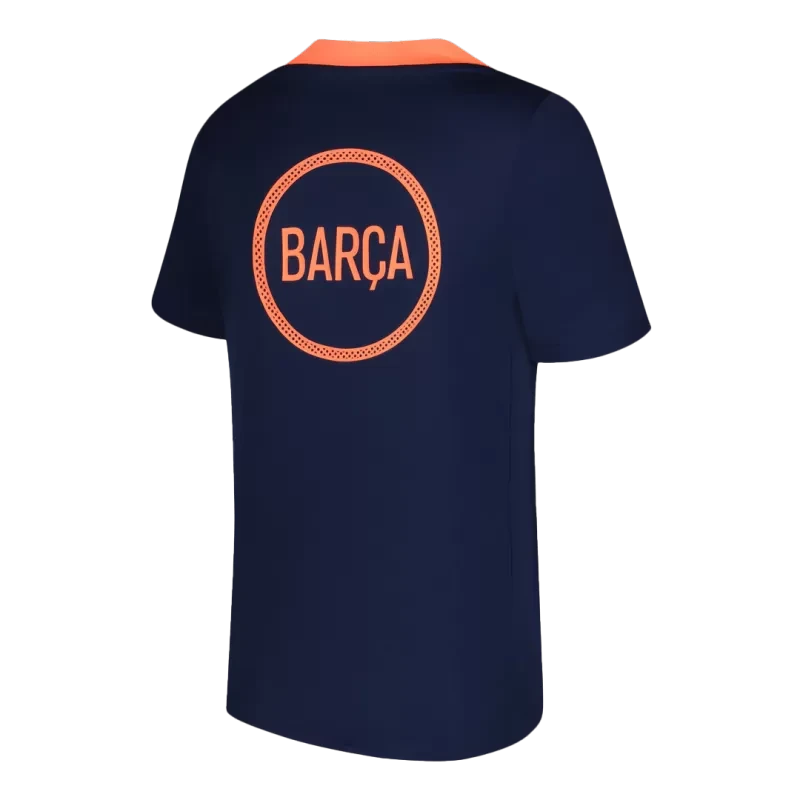 Barcelona Pre-Match 2025/26 Soccer Jersey - Orange&Black Top Koszulki Pilka Sklep