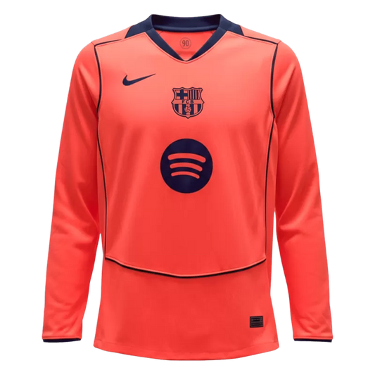 Barcelona Third Away Long Sleeve Soccer Jersey 2025/26 Top Koszulki Pilka Sklep