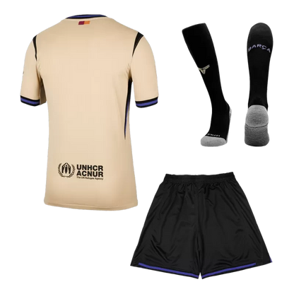 Barcelona Away Soccer Jersey Kit(Jersey+Shorts+Socks) 2025/26 Top Koszulki Pilka Sklep