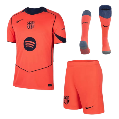 Barcelona Third Away Soccer Jersey Kit(Jersey+Shorts+Socks) 2025/26 Top Koszulki Pilka Sklep