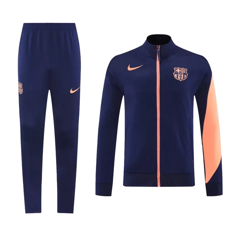 Barcelona Training Jacket Kit (Jacket+Pants) 2025/26 - Navy&Orange Top Koszulki Pilka Sklep
