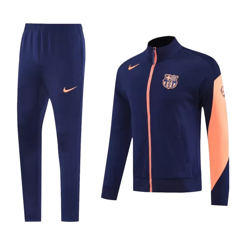 Barcelona Training Jacket Kit (Jacket+Pants) 2025/26 - Navy&Orange Top Koszulki Pilka Sklep