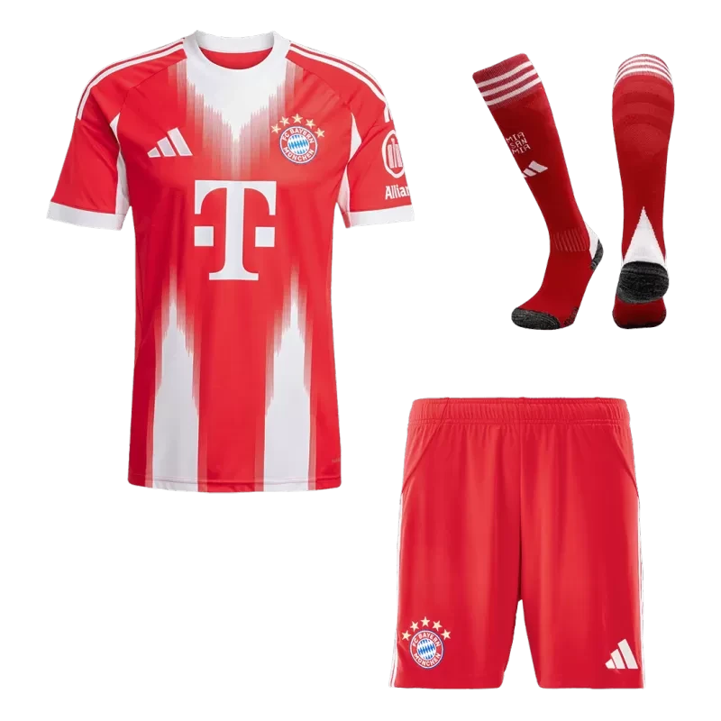 Bayern Munich Home Soccer Jersey Kit(Jersey+Shorts+Socks) 2025/26 Top Koszulki Pilka Sklep