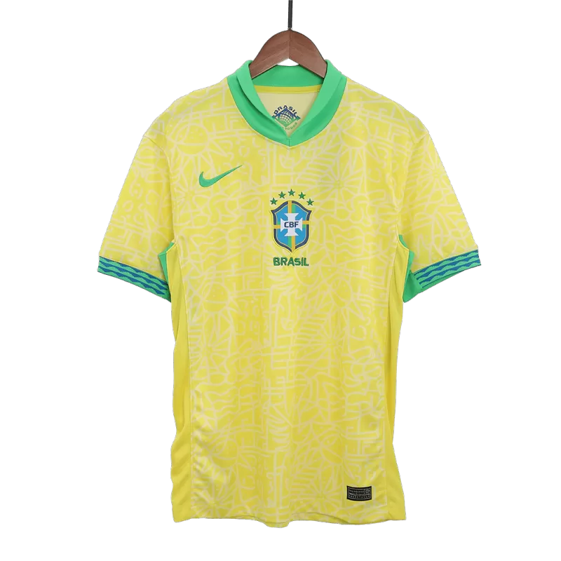 Brazil Home Soccer Jersey 2024 Top Koszulki Pilka Sklep