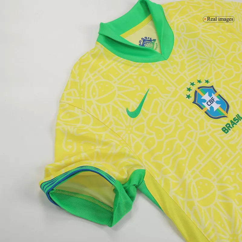 Brazil Home Soccer Jersey 2024 Top Koszulki Pilka Sklep