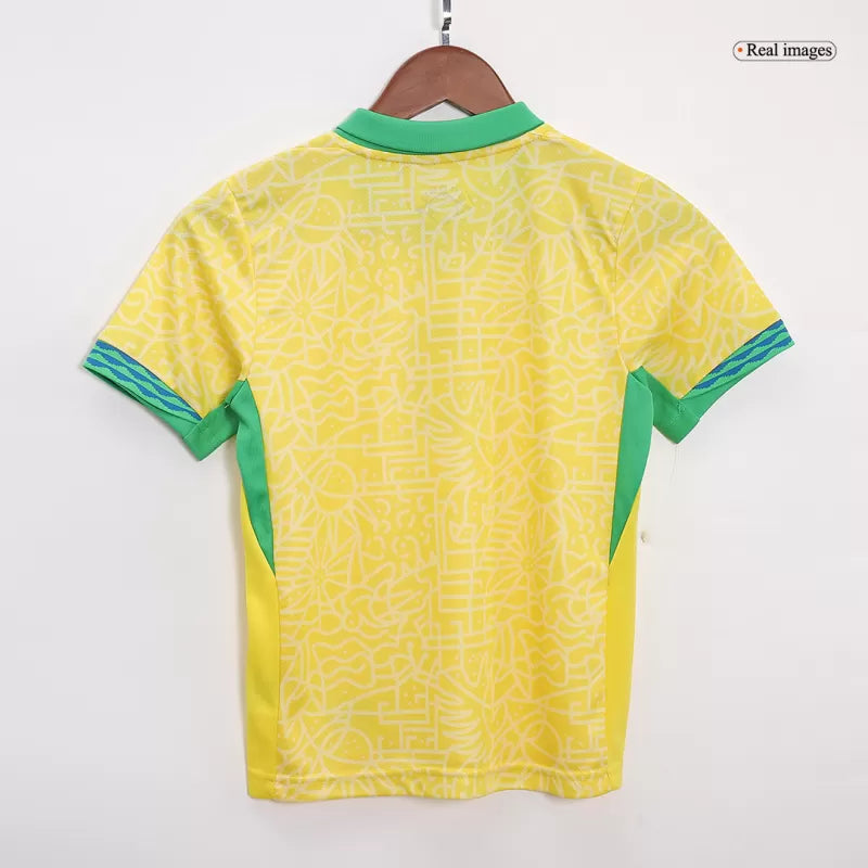Brazil Kid‘s Home Soccer Jerseys (Jersey+Short) Kit 2024 Top Koszulki Pilka Sklep