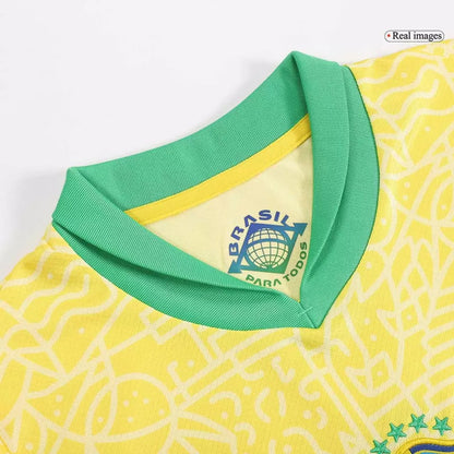 Brazil Kid‘s Home Soccer Jerseys (Jersey+Short) Kit 2024 Top Koszulki Pilka Sklep