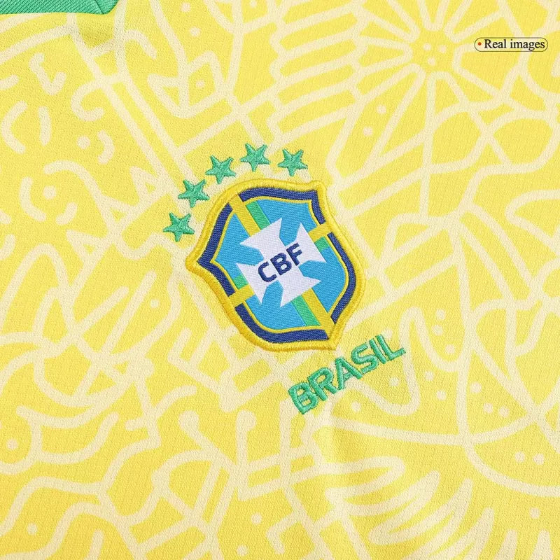 Brazil Kid‘s Home Soccer Jerseys (Jersey+Short) Kit 2024 Top Koszulki Pilka Sklep