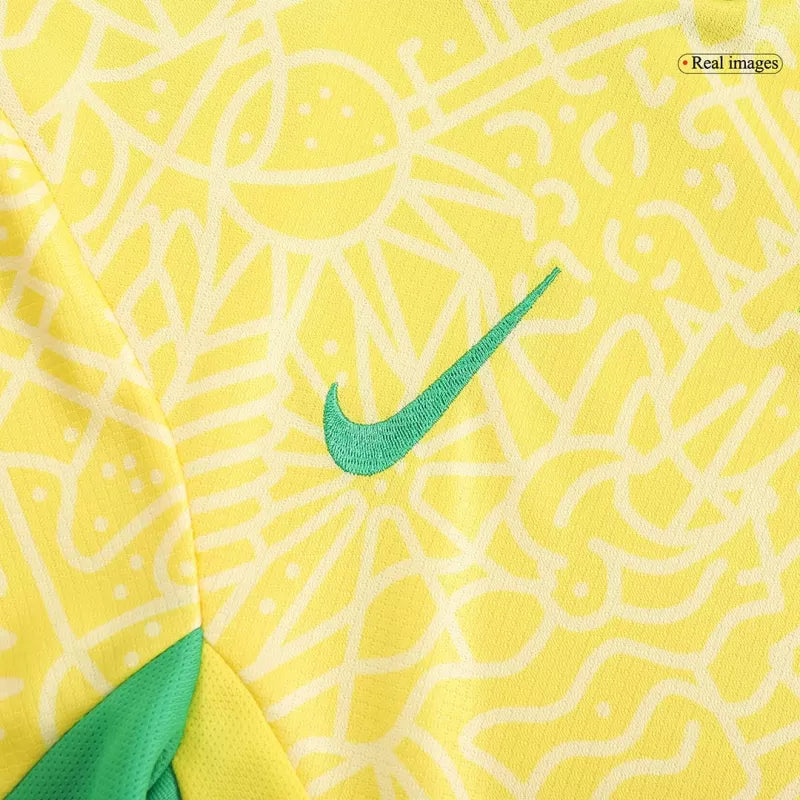 Brazil Kid‘s Home Soccer Jerseys (Jersey+Short) Kit 2024 Top Koszulki Pilka Sklep