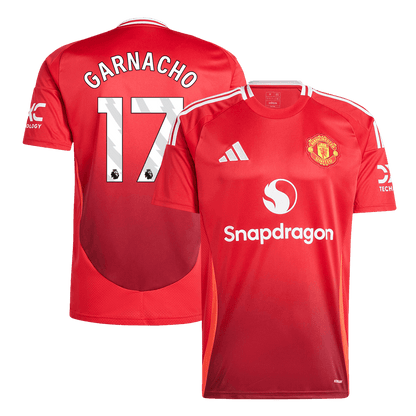 GARNACHO #17 Manchester United Home Football Shirt 2024/25