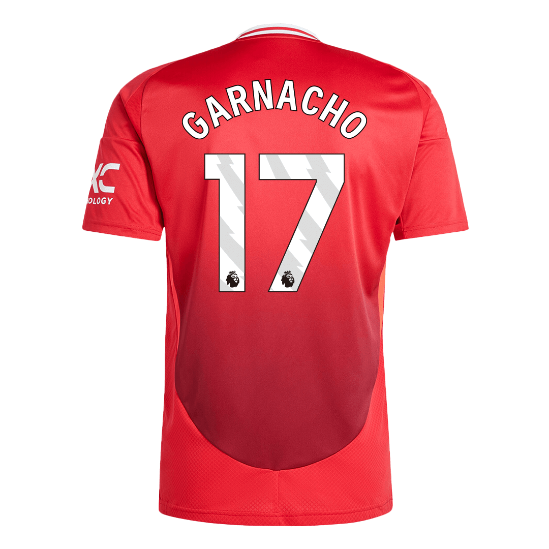 GARNACHO #17 Manchester United Home Football Shirt 2024/25