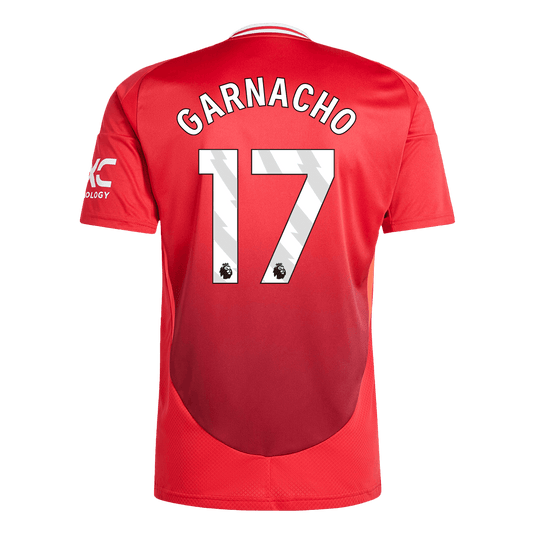 GARNACHO #17 Manchester United Home Football Shirt 2024/25