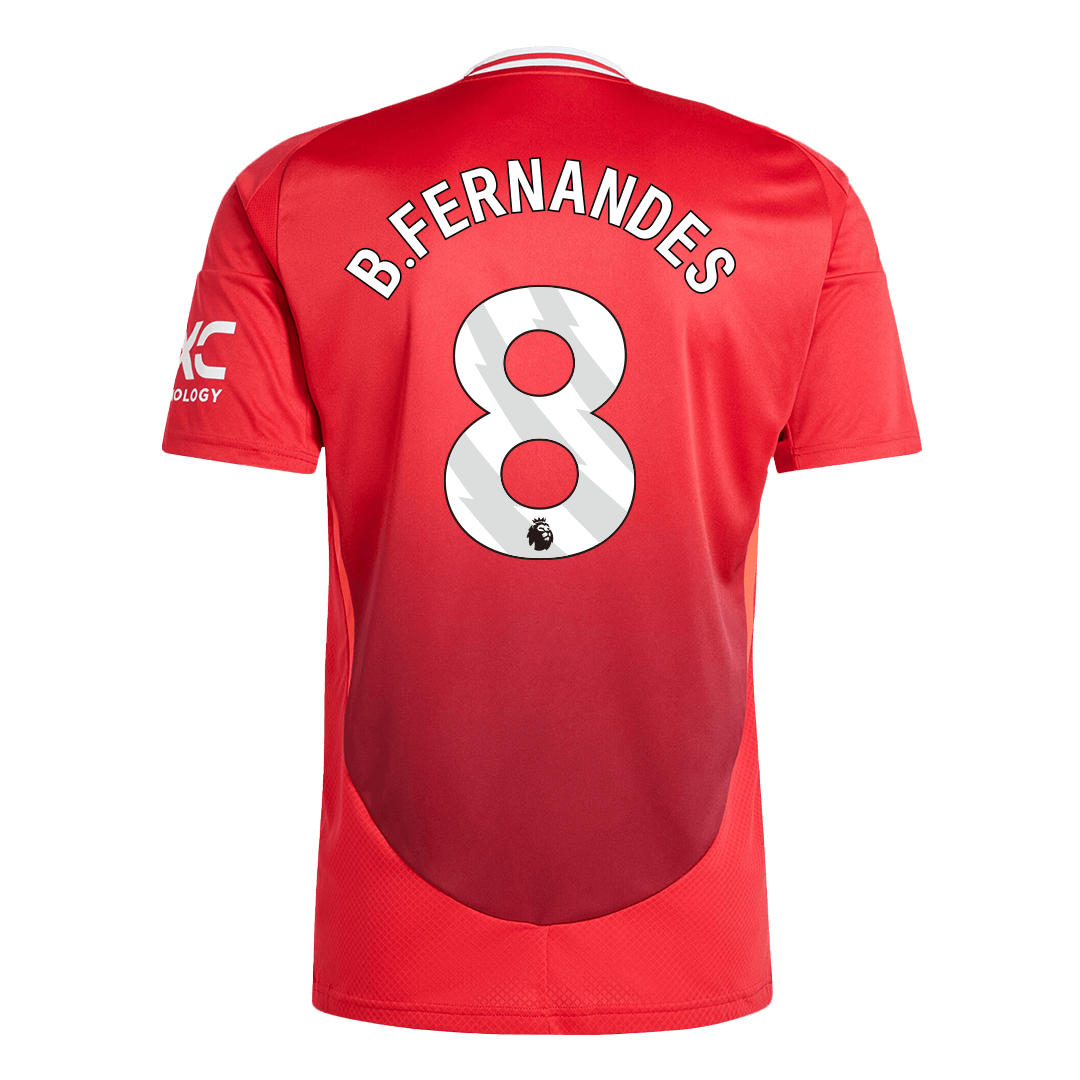 B.FERNANDES #8 Manchester United Home Football Shirt 2024/25