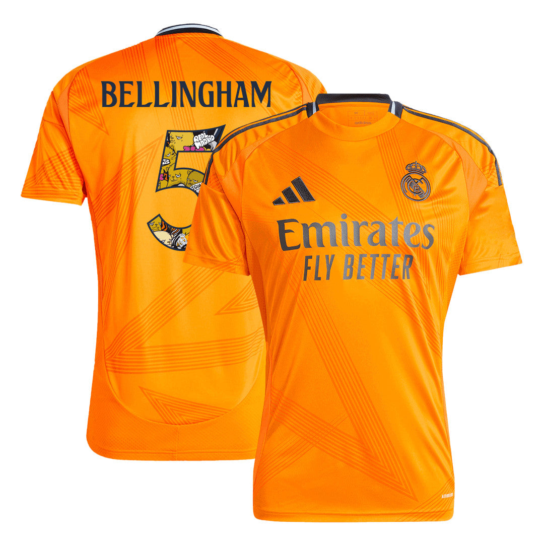 BELLINGHAM #5 Real Madrid 2024/25 Away Men's Jersey - Bear Champ Font