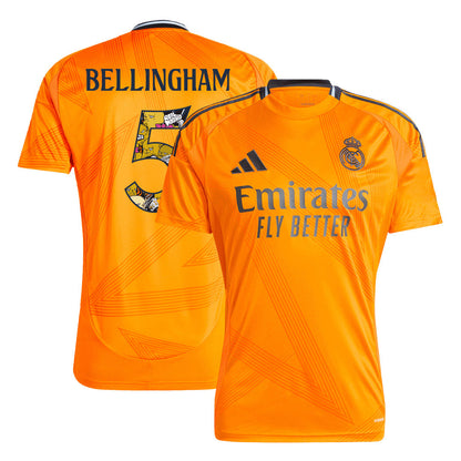 BELLINGHAM #5 Męska koszulka wyjazdowa Real Madrid 2024/25 - Bear Champ Font