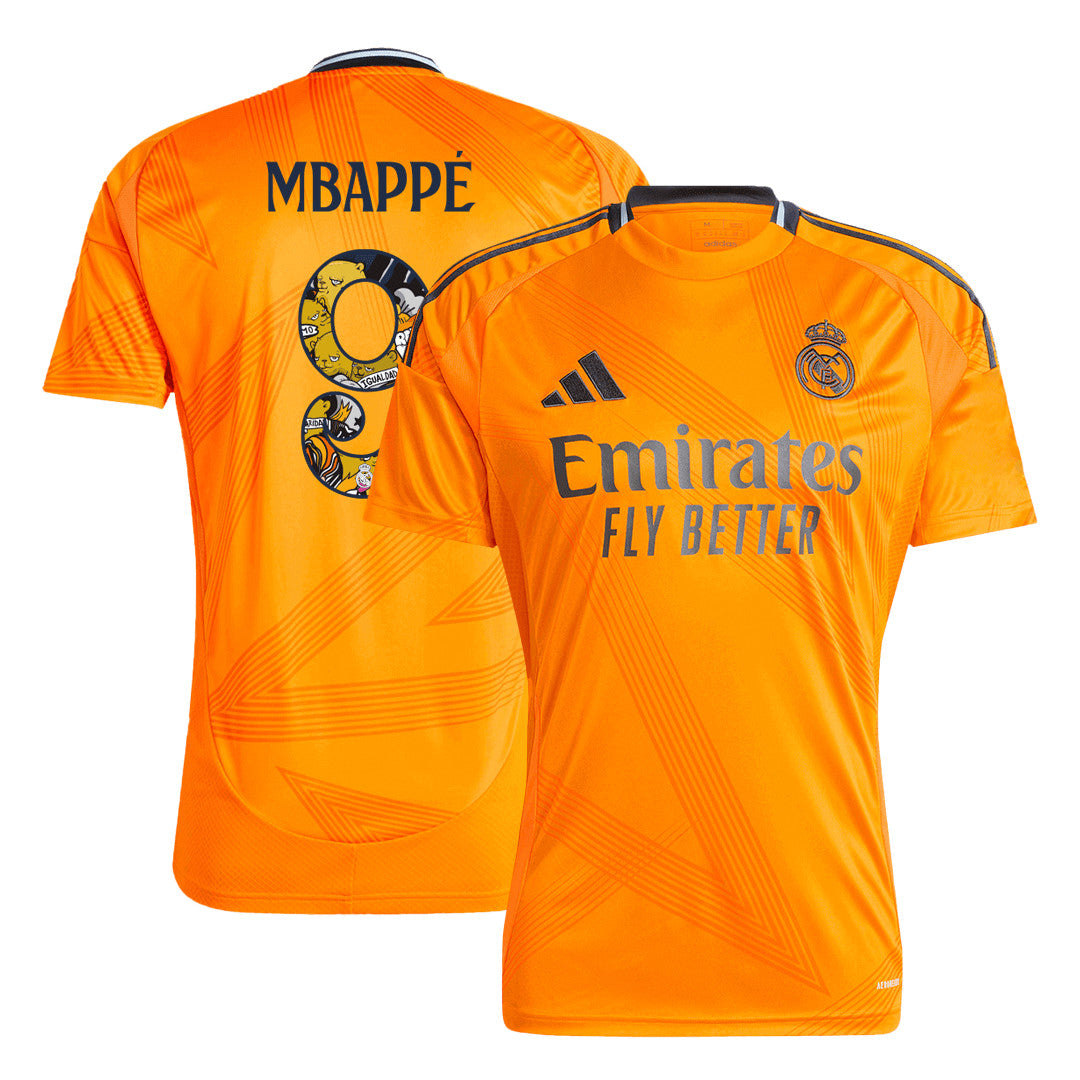 MBAPPÉ #9 Męska koszulka wyjazdowa Real Madrid 2024/25 - Bear Champ Font