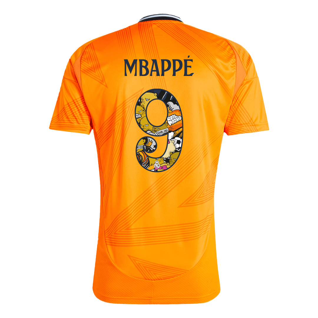 MBAPPÉ #9 Męska koszulka wyjazdowa Real Madrid 2024/25 - Bear Champ Font