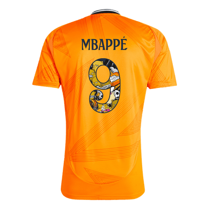 MBAPPÉ #9 Real Madrid 2024/25 Auswärtstrikot für Herren – Schriftart Bear Champ