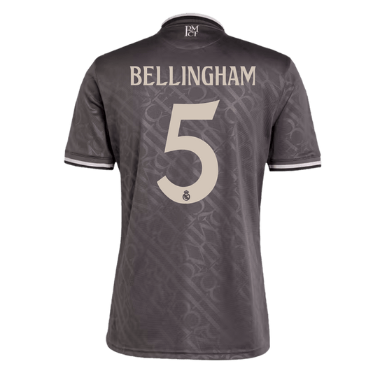 BELLINGHAM #5 Real Madrid Trzecia Wyjazdowa Koszulka Piłkarska 2024/25