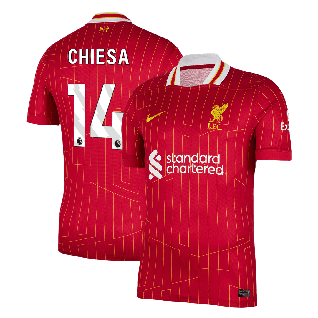 CHIESA #14 Liverpool Home Football Shirt 2024/25