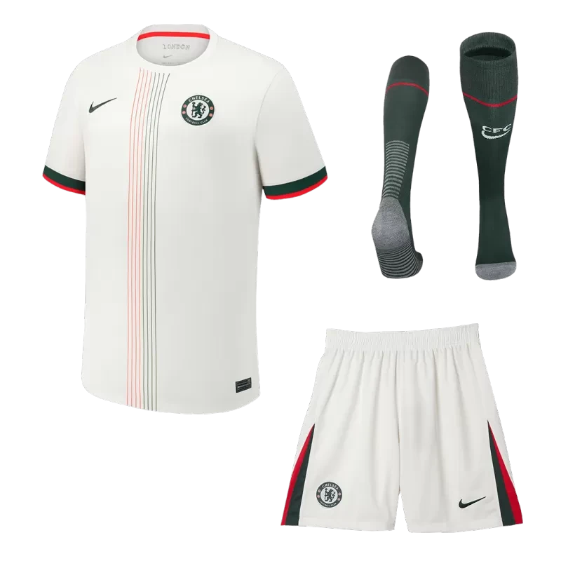 Chelsea Away Soccer Jersey Kit(Jersey+Shorts+Socks) 2025/26 Top Koszulki Pilka Sklep