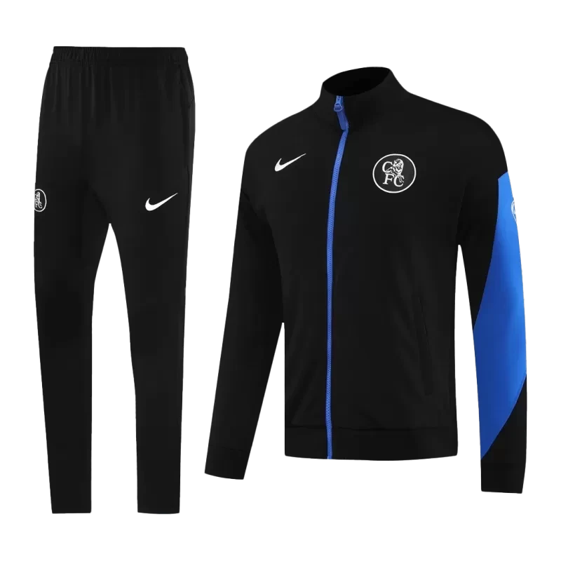 Chelsea Training Jacket Kit (Jacket+Pants) 2025/26 - Black Top Koszulki Pilka Sklep