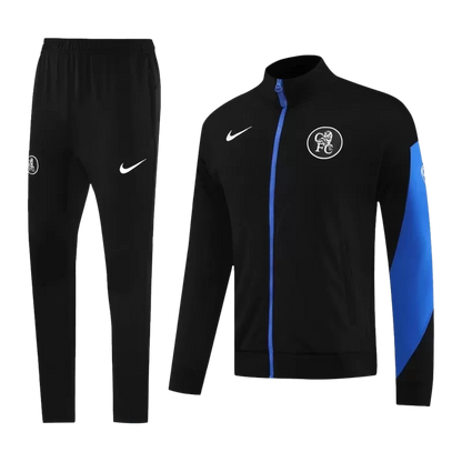 Chelsea Training Jacket Kit (Jacket+Pants) 2025/26 - Black Top Koszulki Pilka Sklep