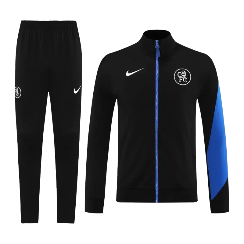 Chelsea Training Jacket Kit (Jacket+Pants) 2025/26 - Black Top Koszulki Pilka Sklep