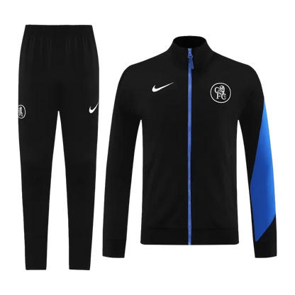 Chelsea Training Jacket Kit (Jacket+Pants) 2025/26 - Black Top Koszulki Pilka Sklep