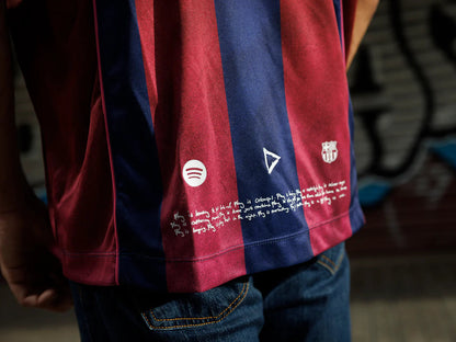 Retro Ed Sheeran x Spotify x FC Barcelona Home Play Jersey 2004/05 Top Koszulki Pilka Sklep