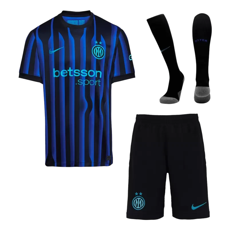 Inter Milan Home Soccer Jersey Kit(Jersey+Shorts+Socks) 2025/26 Top Koszulki Pilka Sklep