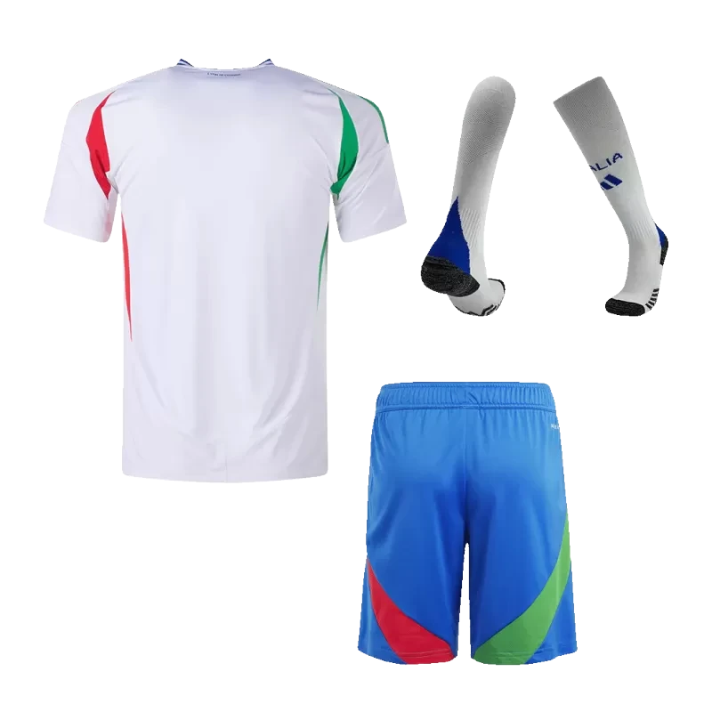 Zestaw piłkarski wyjazdowy Italy (koszulka + spodenki + skarpety) EURO 2024 Top Koszulki Pilka Sklep