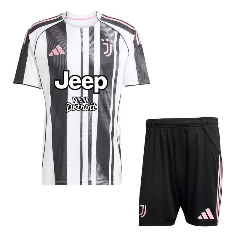 Juventus Home Soccer Jersey Kit(Jersey+Shorts) 2025/26 Top Koszulki Pilka Sklep