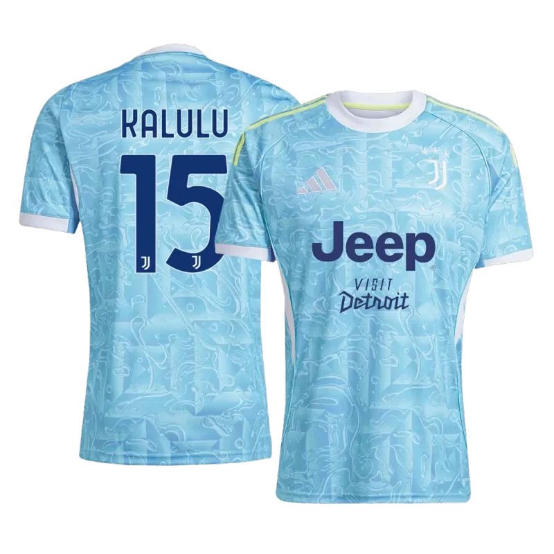 KALULU #15 Juventus Away Soccer Jersey 2025/26 Top Koszulki Pilka Sklep