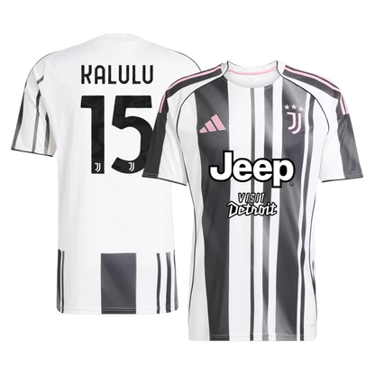 KALULU #15 Juventus Home Soccer Jersey 2025/26 Top Koszulki Pilka Sklep